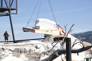 Bühne, Aufbau Hügel